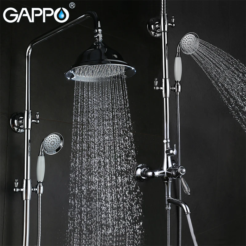 Гаппо Смесители Для Душа Кристалл воды смеситель латунь ванной для мойки