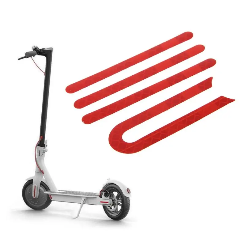 Светоотражающие наклейки для скутера декоративные красные предупреждающие