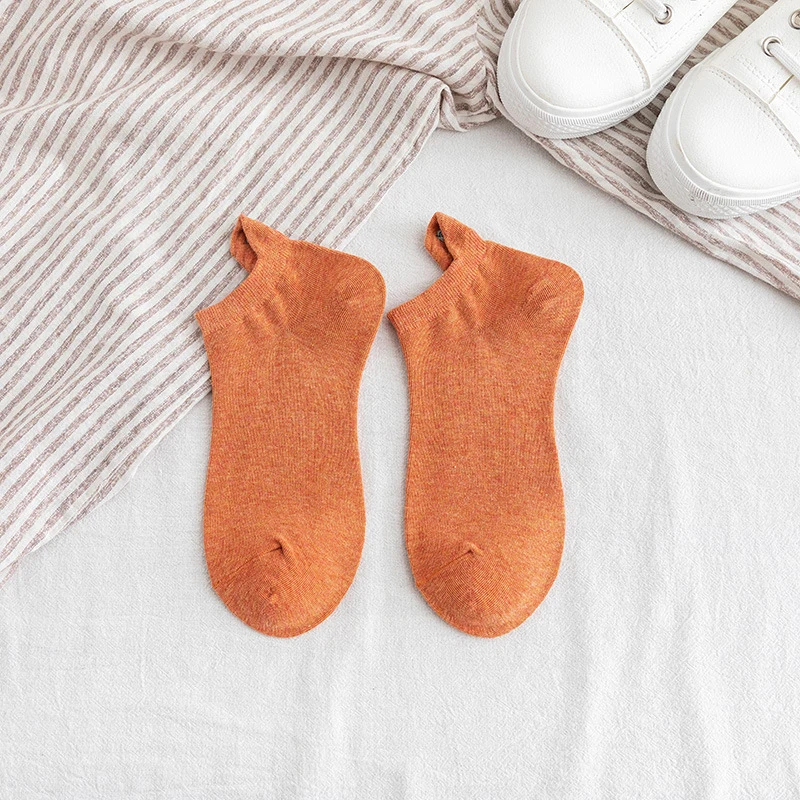 10 цветов, женские Носки с рисунком Kawaii, женские милые носки, Удобные Модные Короткие повседневные носки до лодыжки, 5 пар/упак