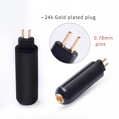 MMCX to 0.78 2pin OKCSC MMCX разъем для 0,78 2pin/A2DC/3,5 мм Jack Интерфейс адаптер HiFi DIY инструменты стерео аксессуары-наушники для SE535/W30 - Цвет: MMCX to 0.78 2pin