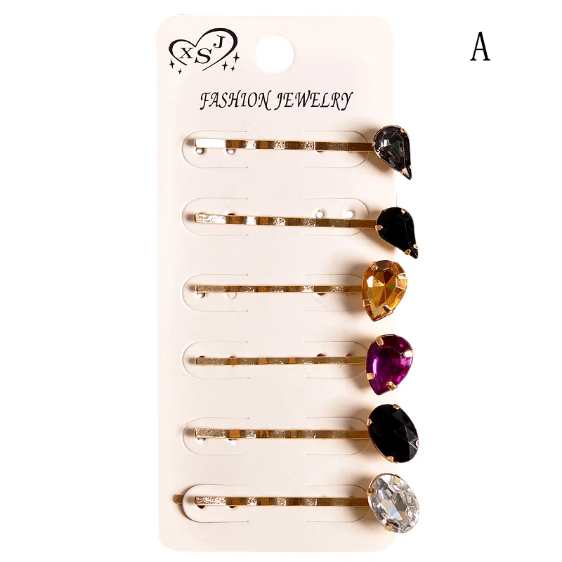 2019 new fashion woman accessories wholesale girls purple black yellow gorgeous beautiful strip hairpin gift agents shipping | Украшения и