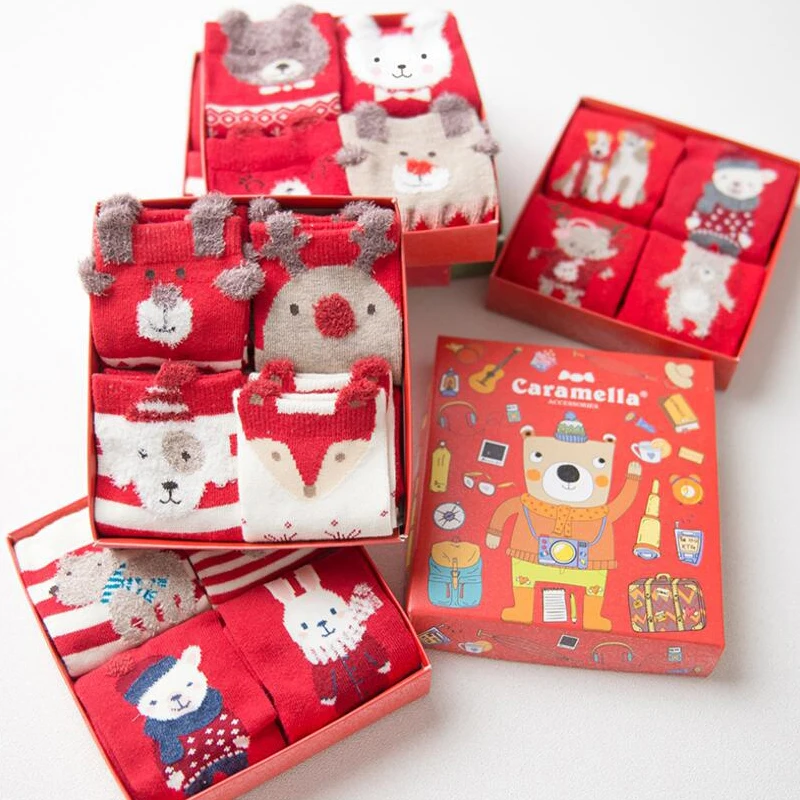 Носки детские х/б 4 пары на осень/зиму|children socks|cotton cartoonkids boy socks |