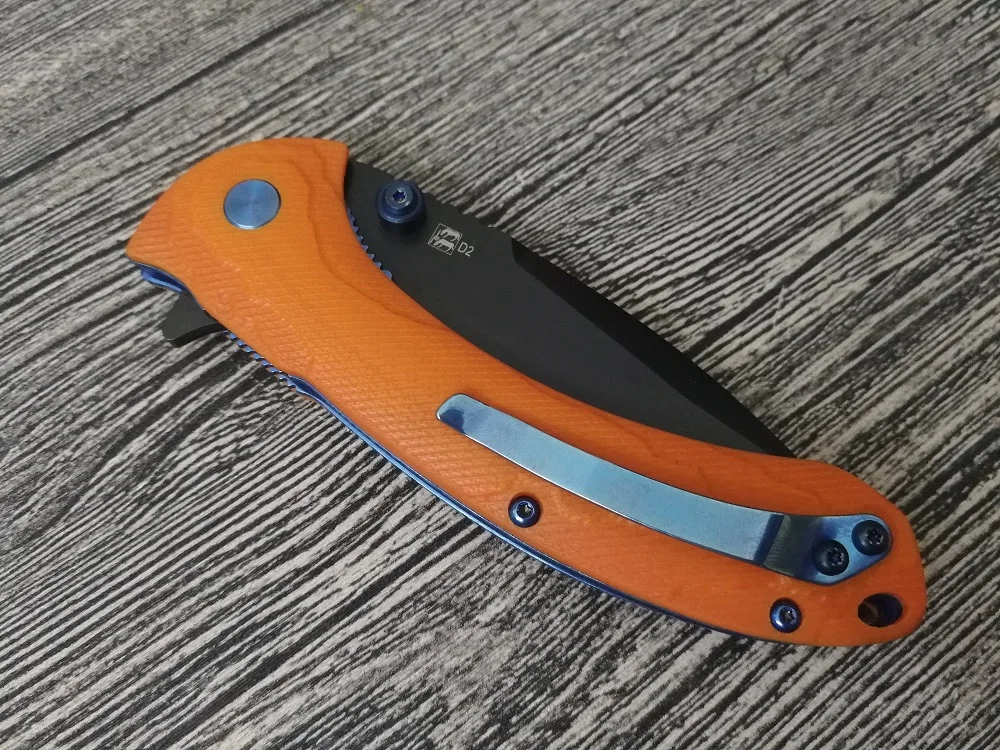 Jonnyjamie Dogbug C814GPORBK 3," D2 лезвие оранжевое G10 Ручка Тактический шариковый подшипник Флиппер складной выживания кемпинга EDC ножи