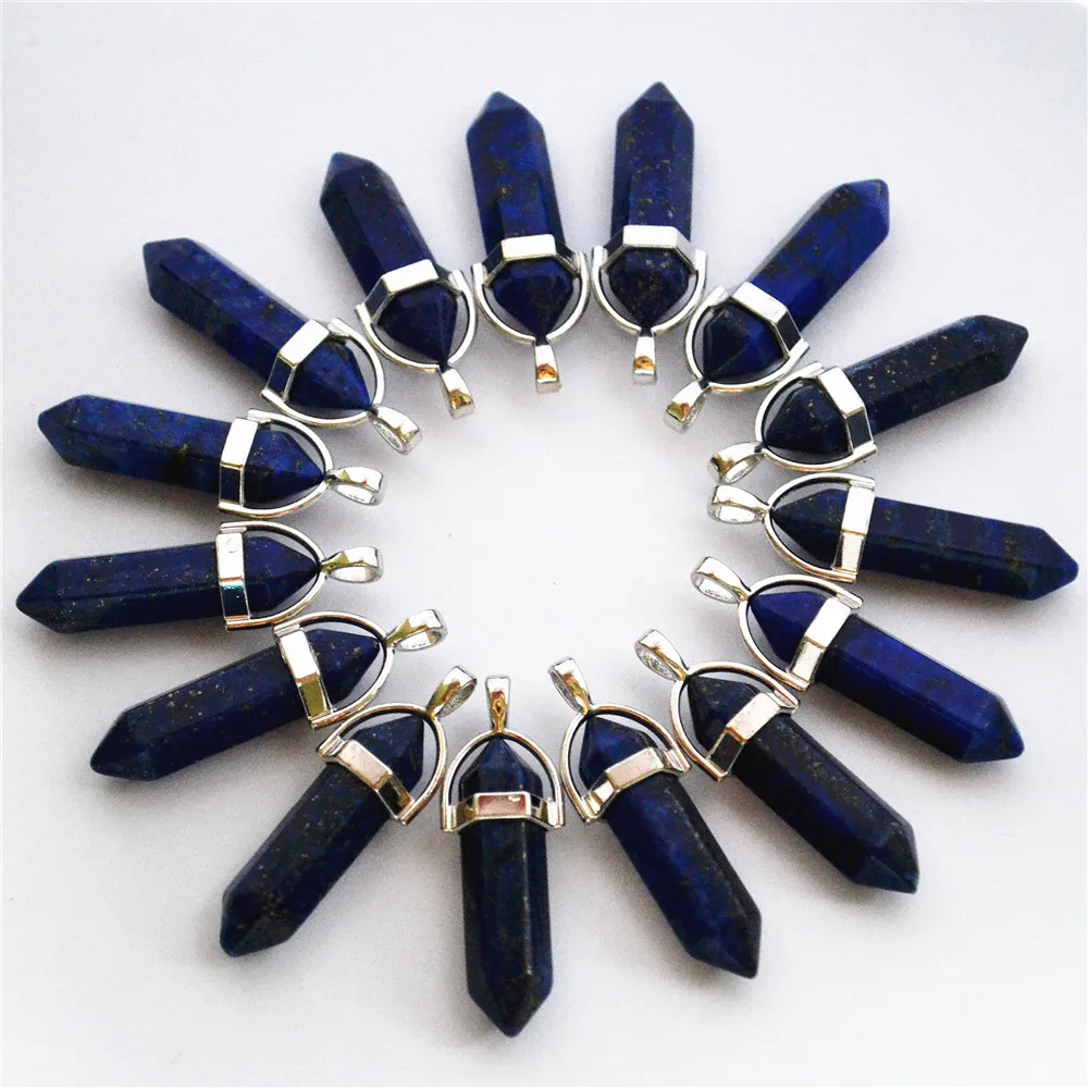 50 шт. разноцветные подвески и ожерелья из натурального камня|point pendant|f pendantnatural stone