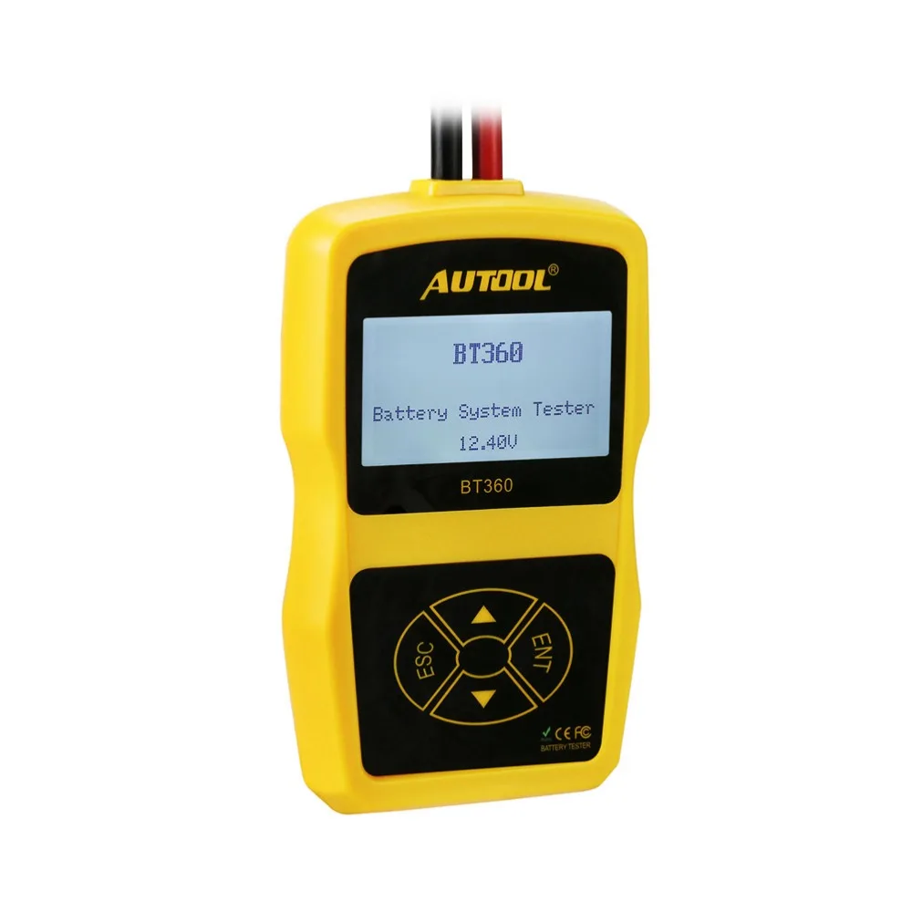 AUTOOL BT360 12 в автомобильный тестер батареи Поддержка 2000CCA батарея Cranking система