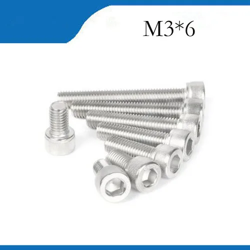 Бесплатная доставка M3 * 6 20 шт. 304 высококачественные нержавеющие гвозди ревеерный