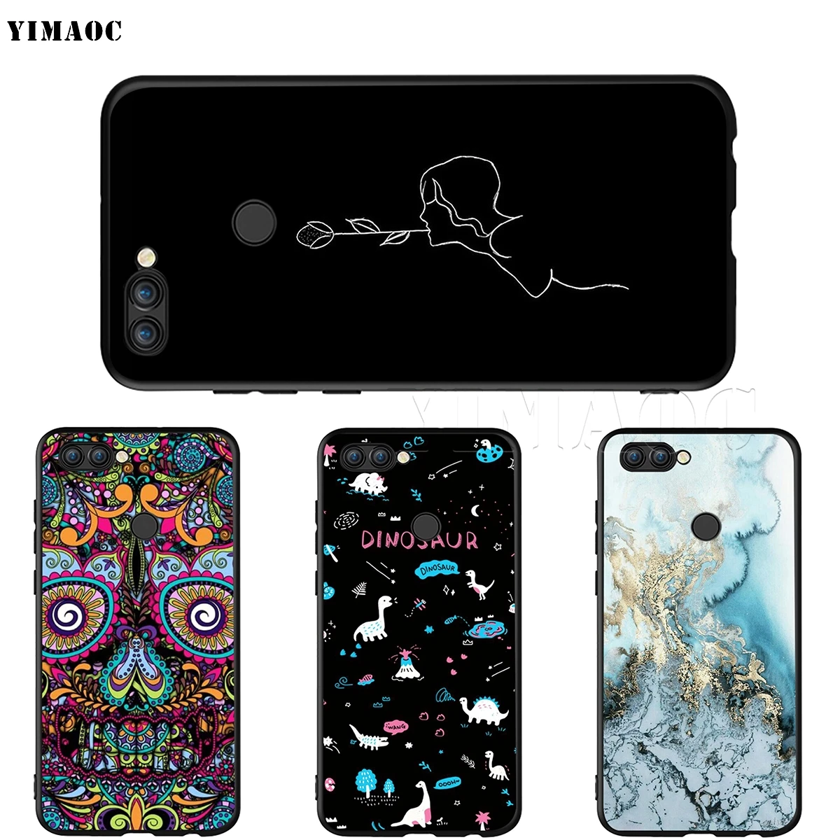 YIMAOC бабочка на розах цветок чехол для Huawei Mate 10 P8 P9 P10 P20 P30 P Smart Lite Pro Mini 2017 | Мобильные