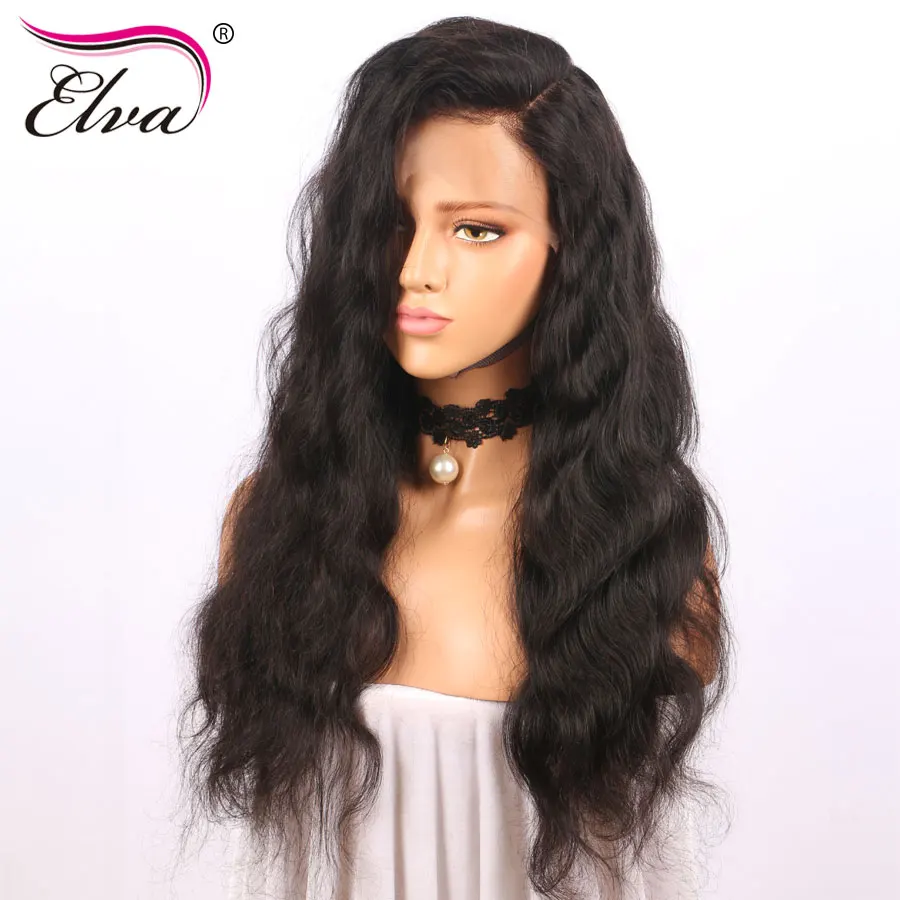 Elva 13*4 кружевные передние человеческие волосы для черных женщин предварительно