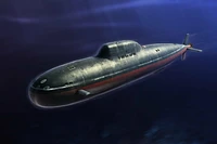 hobby boss 83528 1350 russian navy alfa class ssn dunker submarine model kit th06402 smt2
