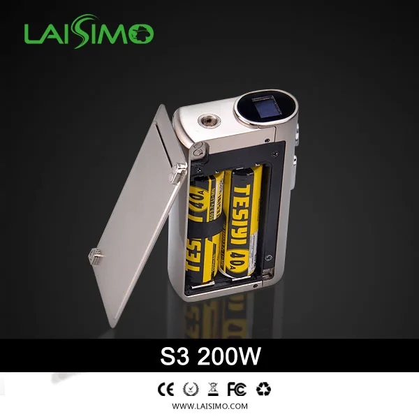 Original Laisimo S3 200W vape Mod electronic cigarette mod 18650 Rotating Display TC MODE vapor e 200 w MOD | Электроника