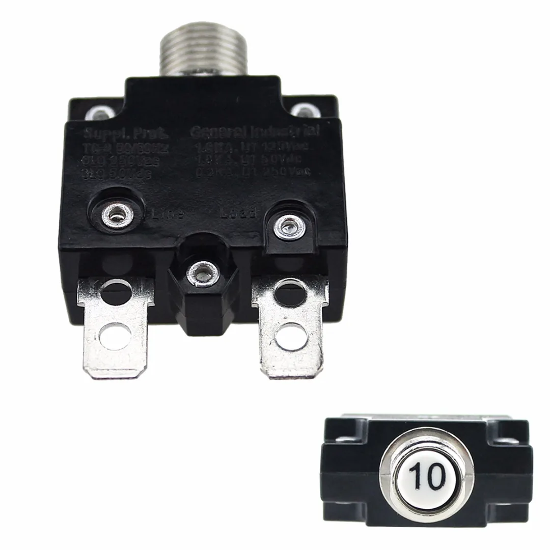 1pc 12/24V автомат защити цепи 5 30A Мини Кнопка сброса Термальность Панель крепление