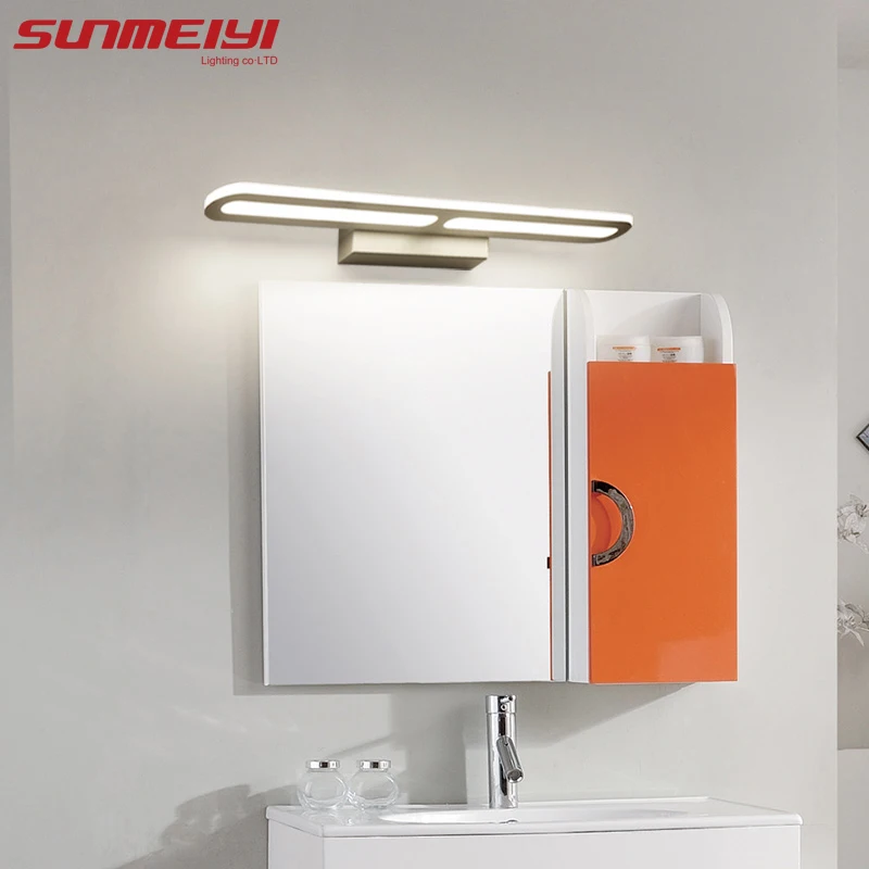 Светодиодный современный настенный светильник, акриловый бра, AC90-260V, Wandlamp для спальни, ванной комнаты, аппликация, Murale, светильник, зеркальный настенный светильник, светильники