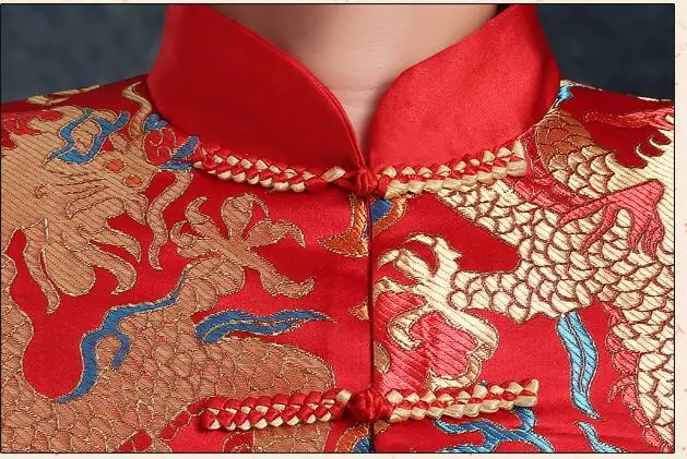 Традиционная китайская одежда мужской свадебный костюм невесты с вышивкой Тан