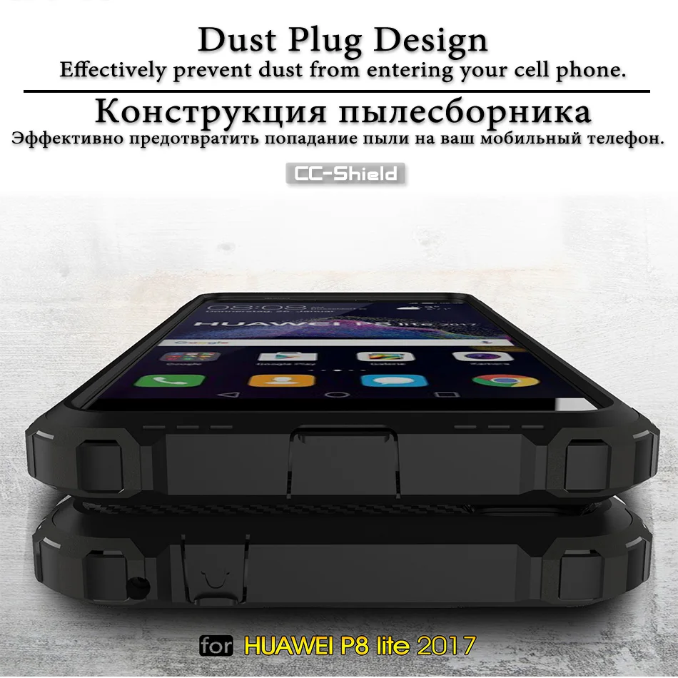 Armor Case for Huawei Honor 8 Lite PRA-TL10 PRA-LX1 Phone Bumper Fitted Honor8 PRA LX1 TL10 Frame Cover |