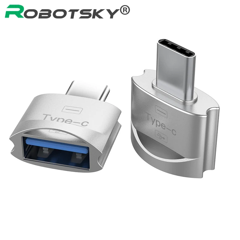 Металлический Адаптер для передачи данных с Type C на USB OTG адаптер 3 1 Для Samsung S8 MacBook