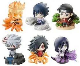 6 шт./лот героя аниме «Наруто SASUKE uzumaki Какаши Гаара действие с креплениями Япония Аниме коллекций подарки игрушки 085