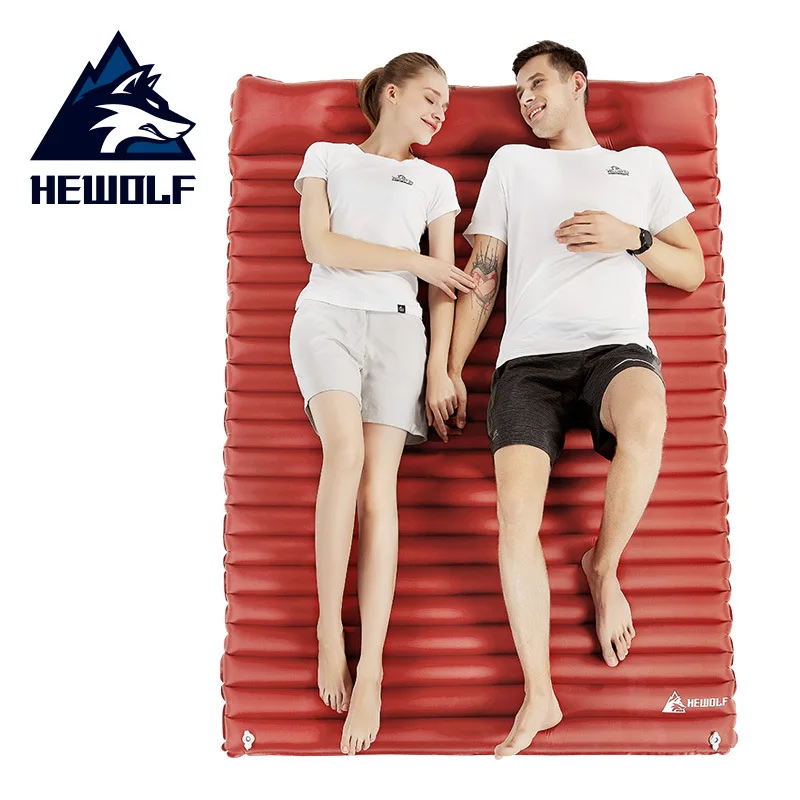 

Hewolf 1773 Double Person Use 182*132*9cm Moisture Proof Air Mattress Portable Folding light Camping Mat