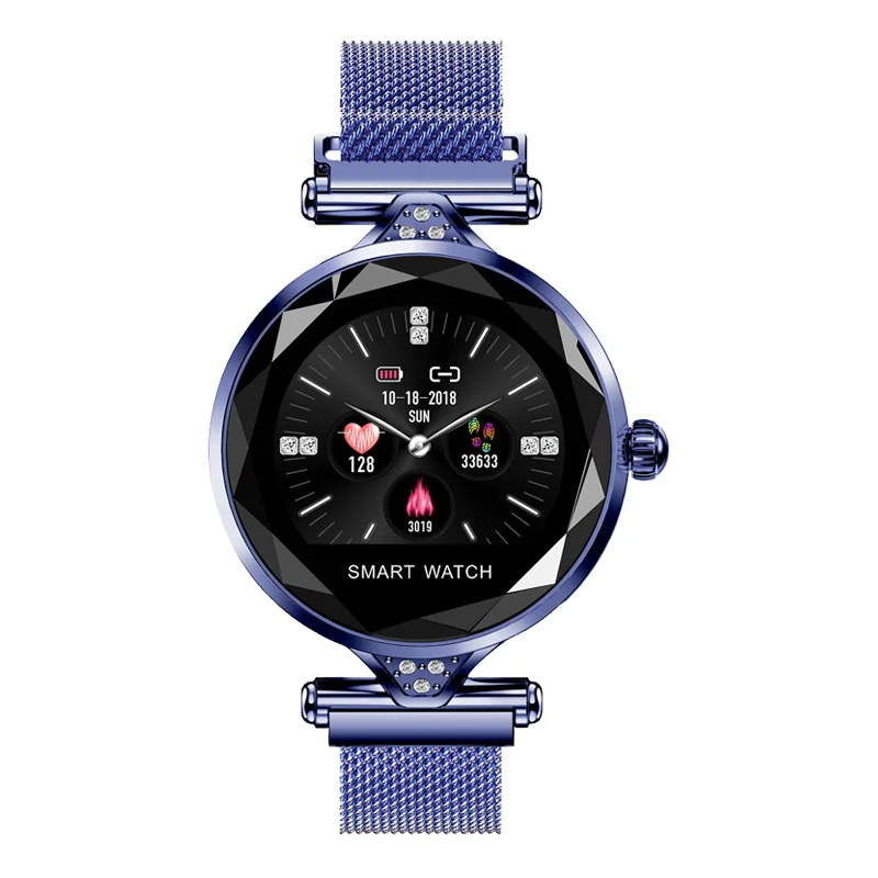 style1 blue TORNTISC Модный женский умный фитнес-браслет трекер сердечного ритма кровяное давление, умные часы pulsera inteligente для подруги - Цвет: style1 blue