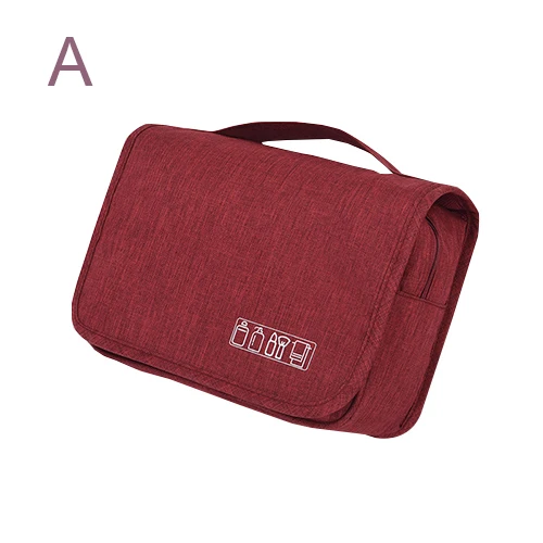 Wine Red Bag Mihawk Для женщин, косметичка для путешествий, сумка в комплекте Для мужчин туалетные принадлежности для ванной Зарядное устройство гаджет Органайзер висячий держатель бюстгальтер обувь чехол костюм чехол питания - Цвет: Wine Red Bag