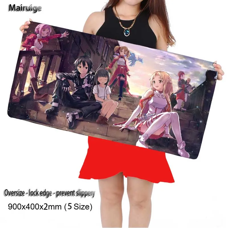 

Mairuige Sword Art Online Mouse pad 700x300x3mm pad to Mouse Notbook Computer Mousepad Big Gaming Padmouse Gamer to Laptop Mouse