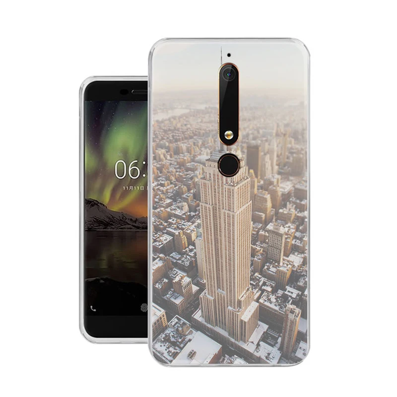 ТПУ прозрачный градиентный телефонный чехол для nokia3 nokia5 nokia6 nokia8 N540 N535 Забавный