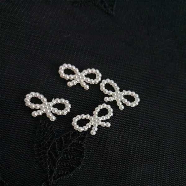 New 2/4/6/8mm ABS Imitation Pearl Bow Pentagram Peach Heart Flower DIY Accessories Cheap Wholsale Flat Bottom Patch | Украшения и