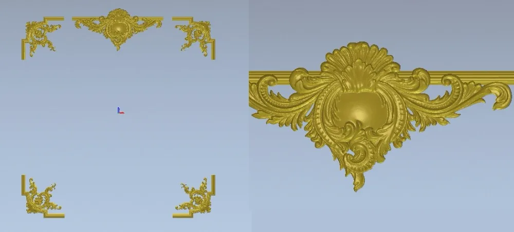 

relief 3d STL models for CNC, Artcam, Aspire, Decor-B43