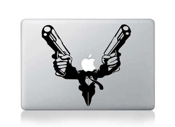 Милая ПВХ наклейка для ноутбука s для Apple Macbook Air retina 11 12 13 15 частичная наклейка для ноутбука для Macbook Pro 13 15 - Цвет: MB-black-Part C(41)
