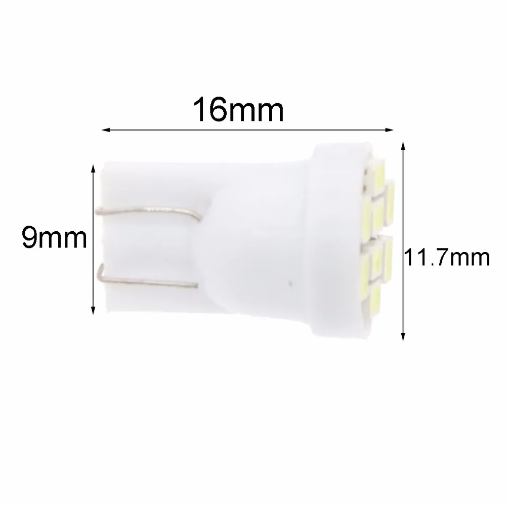 CQD светильник 10 шт. белый 1206/3020 smd T10 8 8smd 8led led 194 168 192 W5W супер яркий авто