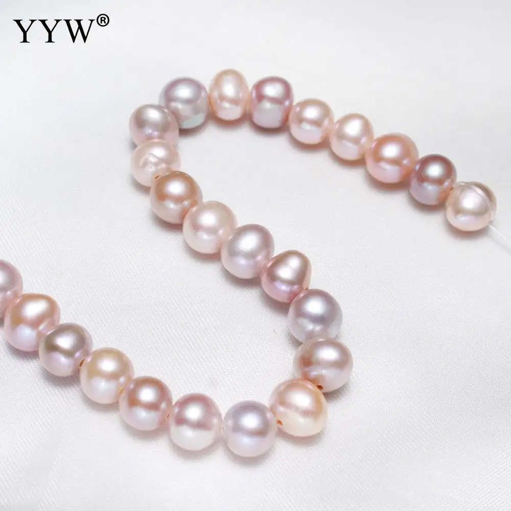 

Cultured Potato Freshwater Pearl Beads Natural 9-10mm Sold Per 15 Inch Strand
