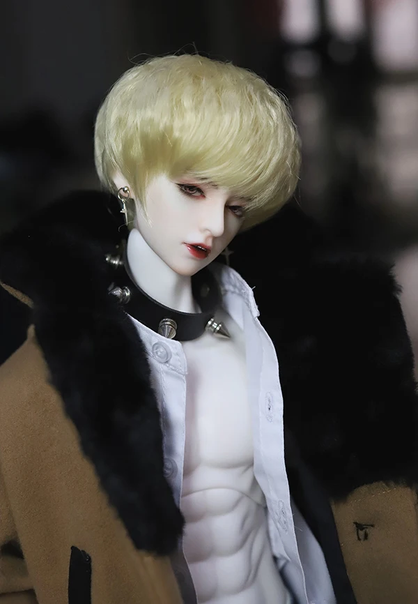 D01-P515 детская игрушка ручной работы 1/3 1/4 Одежда для кукол BJD/Аксессуары для кукол SD кукла парик Золотой подростковый Короткий волос 1 шт