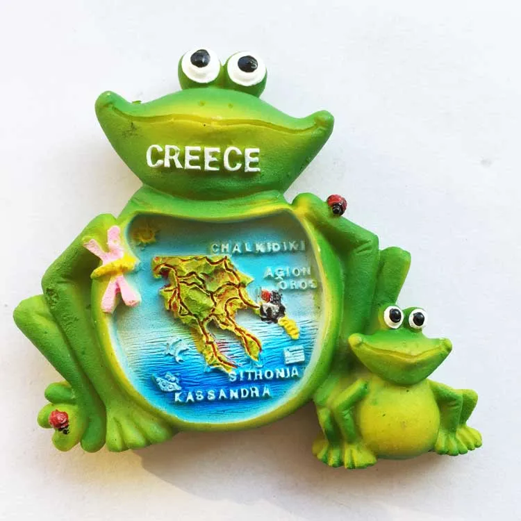 

Greek creative tourism souvenir stereo mother and child map magnetic stickers refrigerator