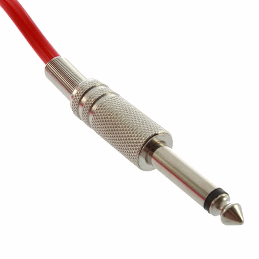 1.8m Stainless Steel Switch Power Supply Tattoo Clip Cord Phono Plug 6 Feet Power Supply Tattoo Machine Accessories