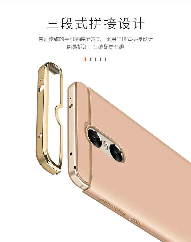 Xiaomi Redmi Note 4/3/2 Case 3 In 1 Combo Slim Armor Plating Frame Back Cover On For 4A 4s/4 pro 3s/3 | Мобильные телефоны и