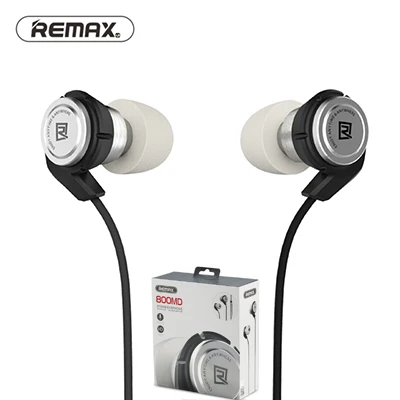 Remax In Ear Проводная подвижная катушка+ Гибридный наушник балансировки с hd музыкальным управлением, гарнитура для мобильного телефона для IOS и android - Цвет: Black retail box