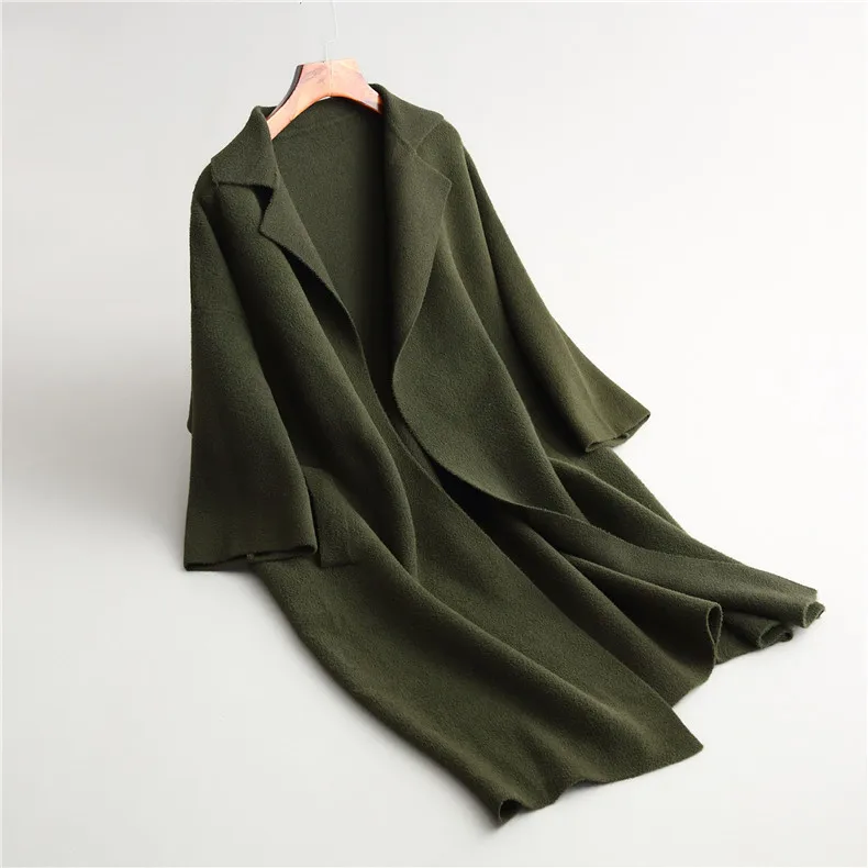 SEDUTMO Winter Cashmere Long Jacket Women Oversize Coat Boyfriend Streetwear Harajuku Vintage Jackets Winter Outerwear ED400
