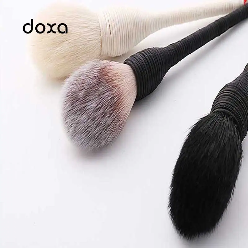 Одна белая черная шерстяная пудровая краска ручной работы ротанговая Кисть для