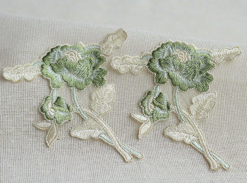 MLAEY высокое качество аленкон ручной работы кружевные аппликации цветочные