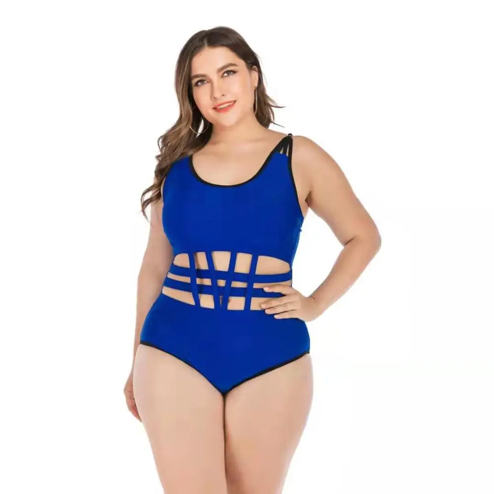 

Синий сексуальный цельный купальник 2019 сплошной цвет для женщин купальник женский купальник размера плюс пляжный купальный костюм, купаль...