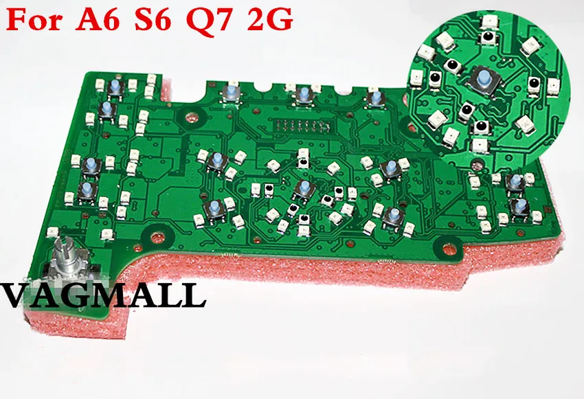 Для 4F1919611 для Audi A6 Quattro C6 S6 Q7 MMI Multimedia Интерфейс Управление Панель платы с Nav LHD 4F1919610