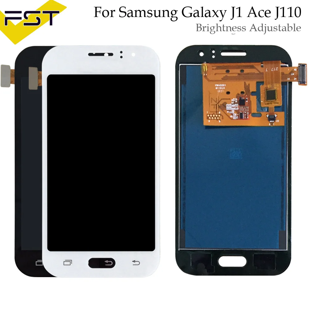 Отрегулируйте свет 100% протестированный сменный ЖК дисплей для Samsung Galaxy J1 Ace J110 SM