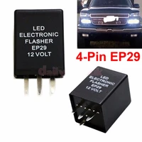 2pcs 4 pin ep29 led flasher decoder 4 pins electronic relay car fix led smd turn signal light error flashing blinker 12v 10a abs