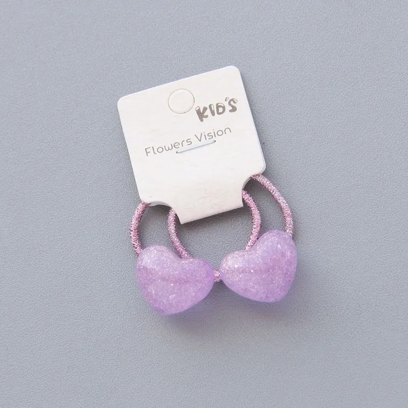 B Purple 2 шт.; Новинка; блестящие головные уборы принцессы с кроличьей головкой; Детские эластичные повязки для волос; детские повязки для волос; Аксессуары для девочек; Детский головной убор - Цвет: B Purple