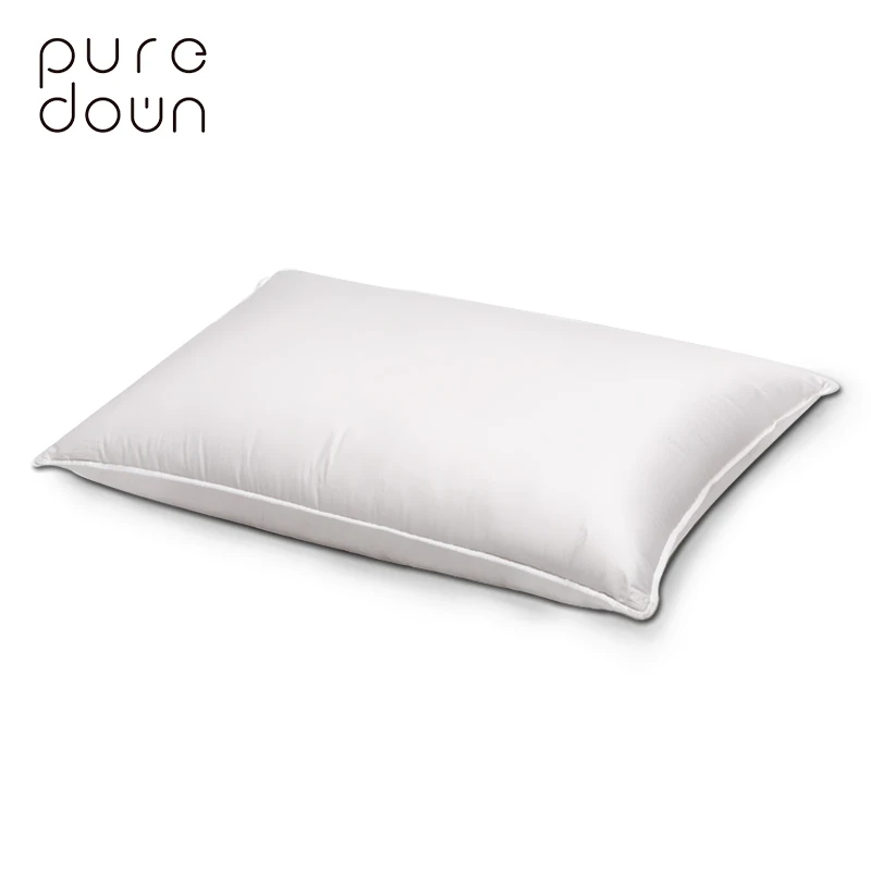 Puredown подушка для шеи дома высокое качество 48*74 см белый гусиный пух перо хлопок