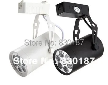 20pcs/lot Track Light Led 7W 770LM 3000K 4000K 110V 220V Wall Lighting Spot Rail Fixture Store | Лампы и освещение
