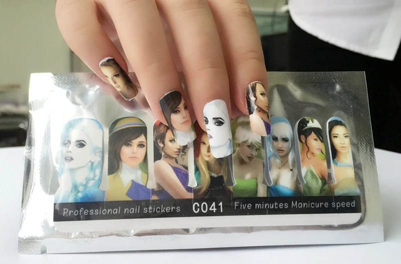 2 упаковки обертывания для ногтей полное покрытие клейкие наклейки дизайна