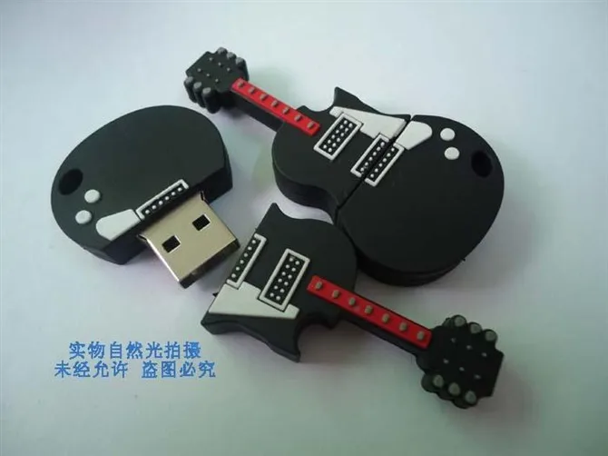 Новая модная мультяшная гитара, скрипка, 8 ГБ, 16 ГБ, 32 ГБ, USB 2,0, флеш-накопитель, 64 ГБ, флешки, u-диск для подарка