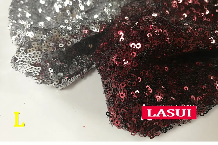 LASUI, новинка, 20 цветов, Доступно 3 мм, шифрование блесток, градиентная сетка, кружевная ткань, вечернее платье, одежда для шоу, вечерние платья, ткань W0041