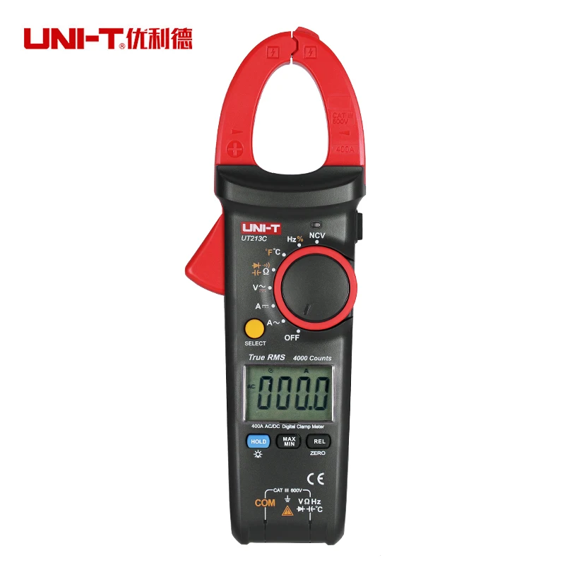 UNI T UT213A Ручной Цифровой ЖК Клещи Мультиметр Напряжение ПЕРЕМЕННОГО ТОКА