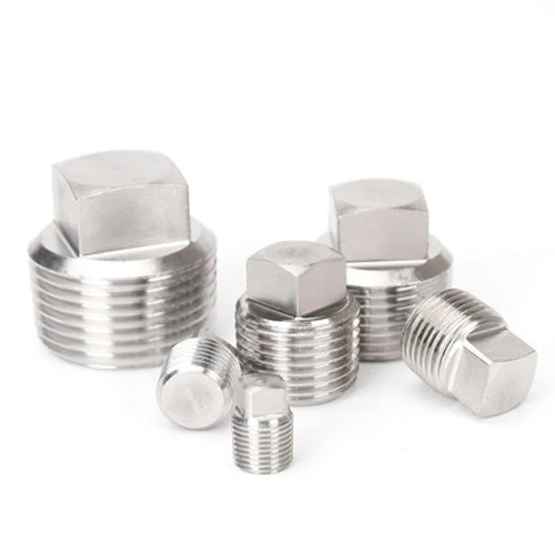 PT 1/8 1/4 3/8 1/2 3/4 1&quot 1-1/4 1-1/2 2&quot Stainless steel outer square head plug four corner grub screw oil plugs wire Nuts |